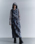 UNALOME LONG SKIRT -TIE-DYE BLUE-